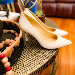 Never worn, Jessica Simpson snake skin heels